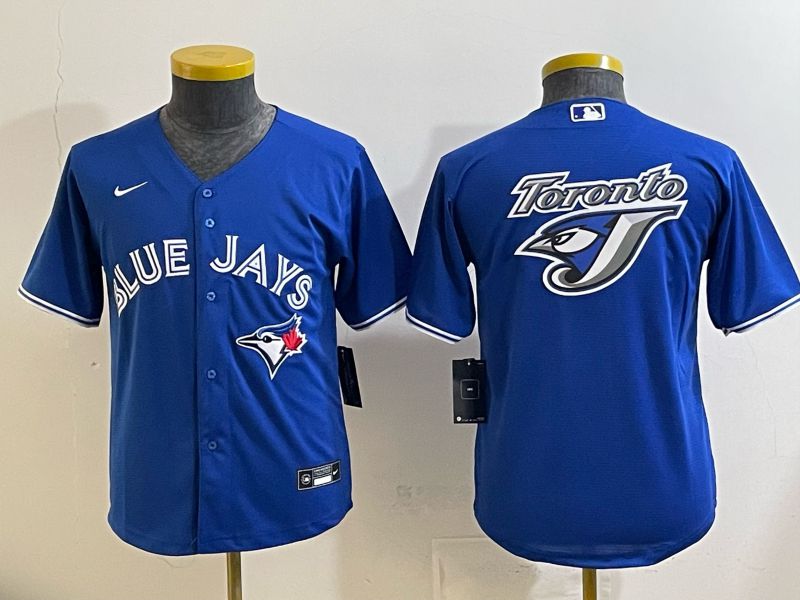 Youth 2025 Nike Toronto Blue Jays Blank blue Game MLB Jersey 011->youth mlb jersey->Youth Jersey